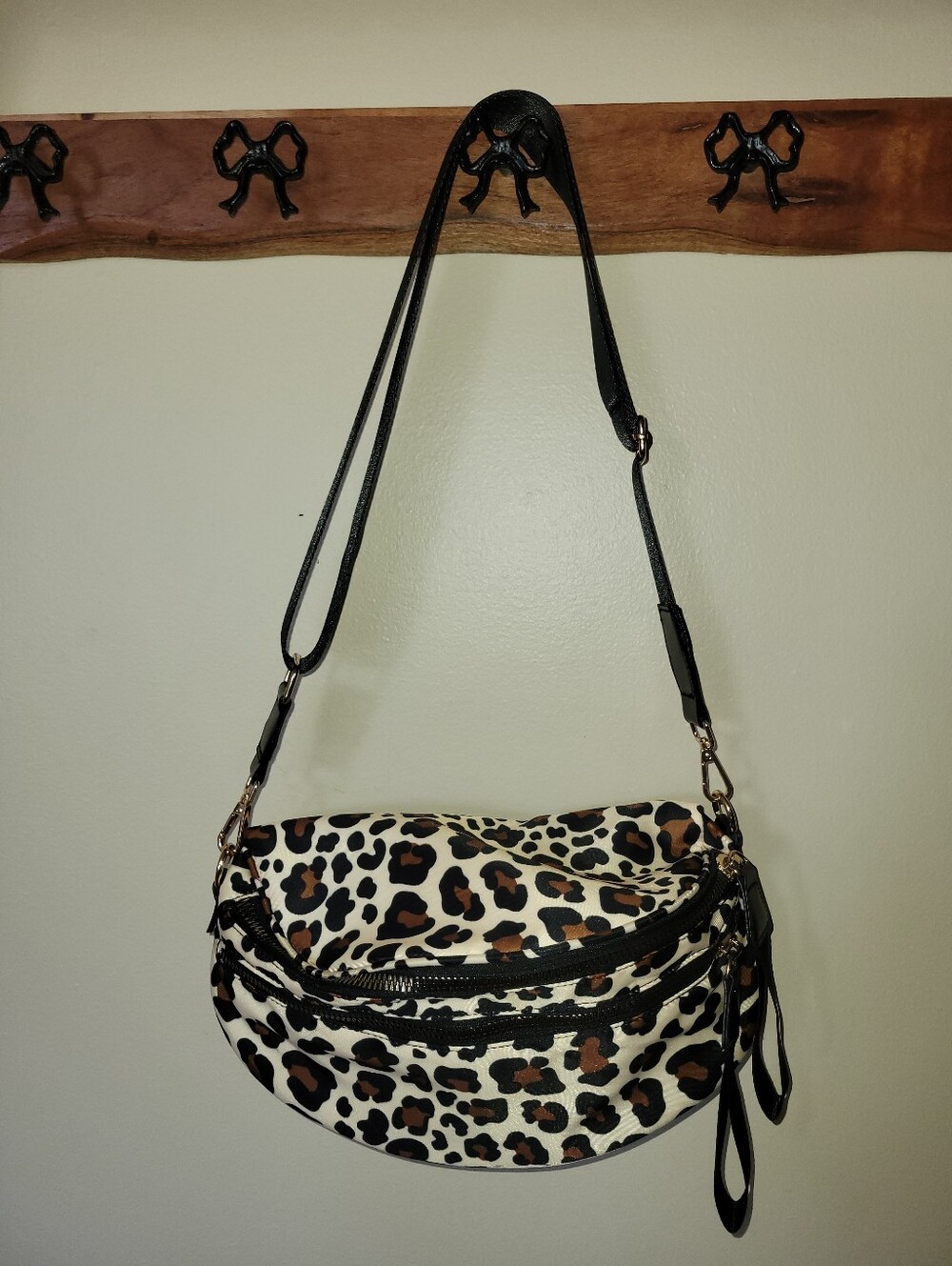 Leopard Print Crossbody Bag